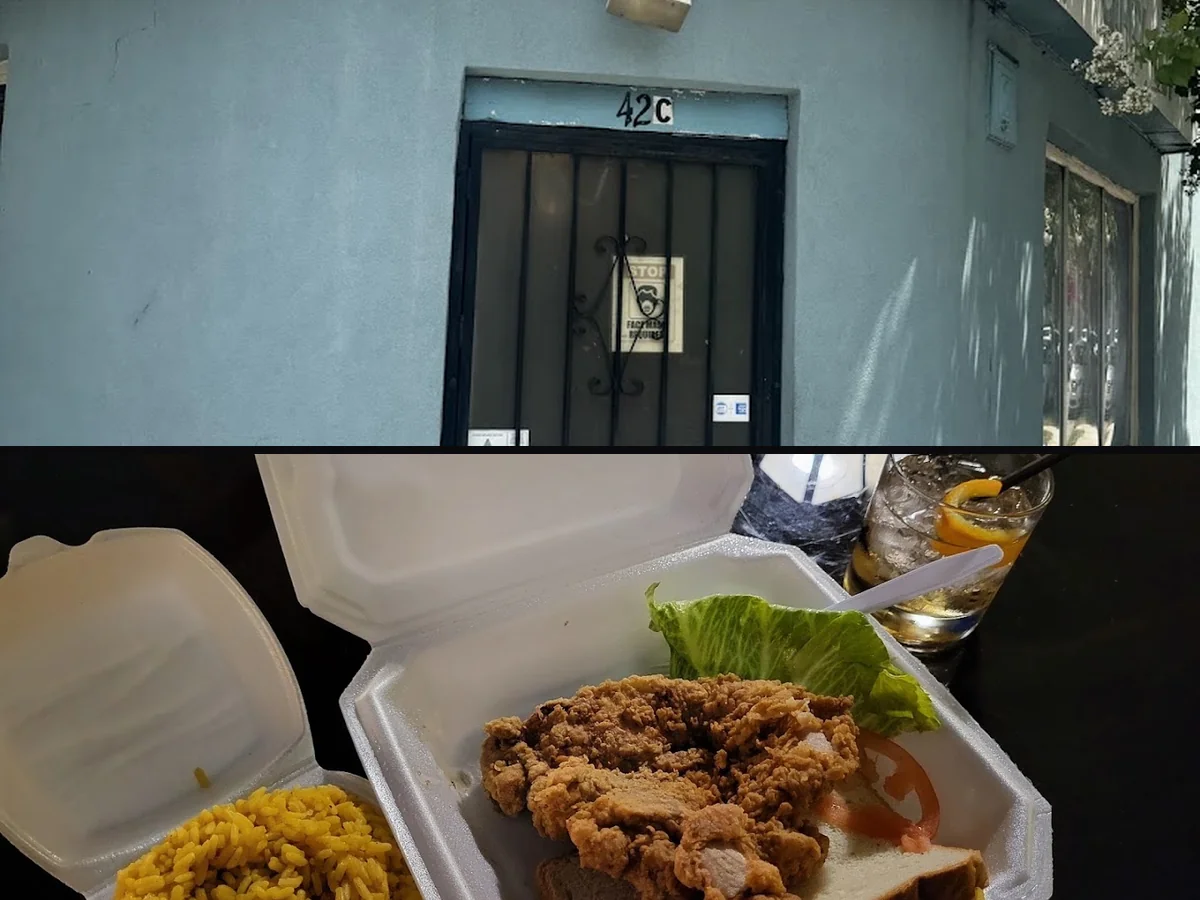 Casual restaurant interior built for takeout orders.