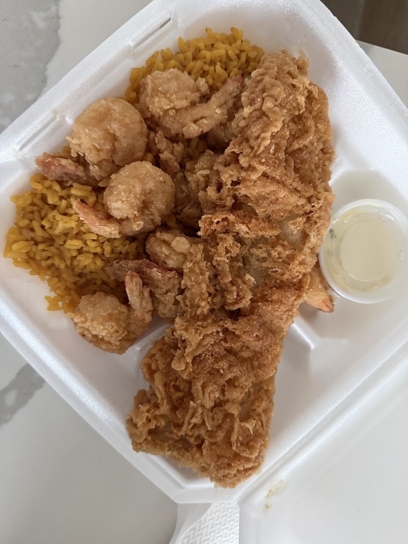 Soul food trays ready for quick pickup.